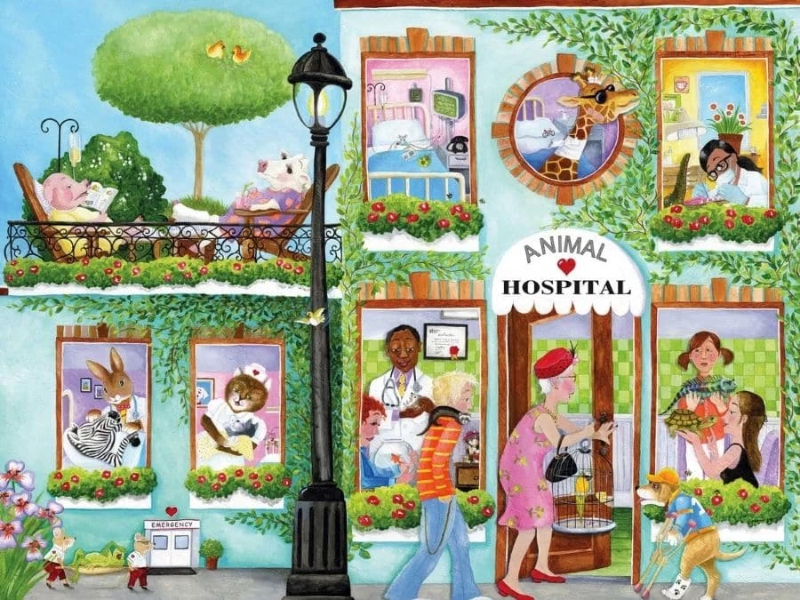 Animal Hospital Wall Mural 2 Animal Hospital Wall Mural - Image 2