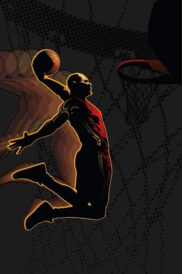 Basketball Wall Mural 2 Basketball Wall Mural - Image 2