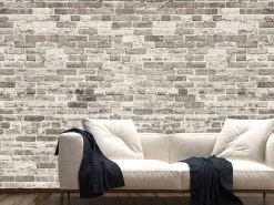 Beige Brick Wallpaper