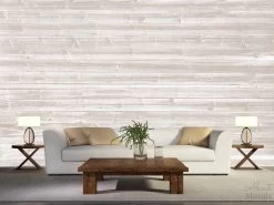 Beige Horizontal Barnwood Wall Mural