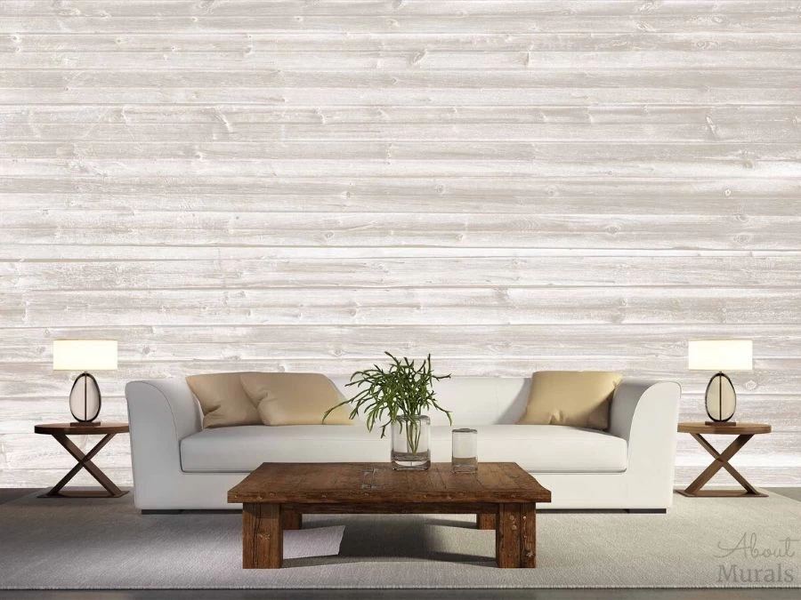Beige Horizontal Barnwood Wall Mural 1 Beige Horizontal Barnwood Wall Mural