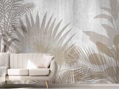 Beige Tropical Wallpaper