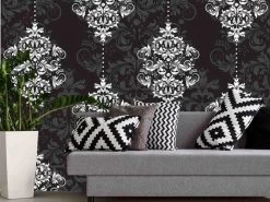 Black Damask Wallpaper