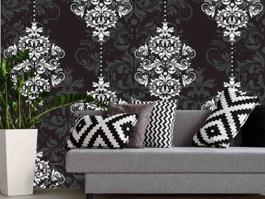 Black Damask Wallpaper 1 Black Damask Wallpaper