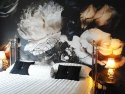 Black Floral Wallpaper -Wallpaper Mural Shop Black Floral Wallpaper Elegant Bedroom About Murals