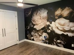 Black Floral Wallpaper -Wallpaper Mural Shop Black Floral Wallpaper Room About Murals