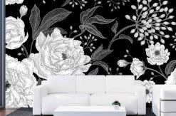Black Peony Wallpaper
