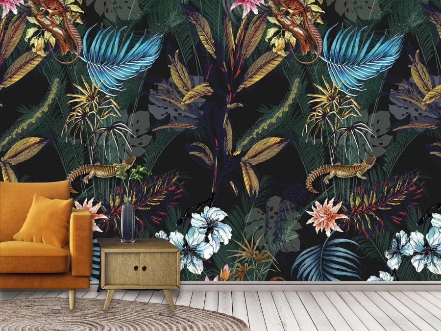 Black Tropical Wallpaper 1 Black Tropical Wallpaper