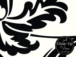 Black And White Damask Wallpaper 6 Black And White Damask Wallpaper -Wallpaper Mural Shop Black and White Damask Wallpaper Close up About Murals