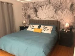 Black And White Flower Wallpaper 10 Black And White Flower Wallpaper -Wallpaper Mural Shop Black and White Flower Wallpaper Blue Bedroom About Murals