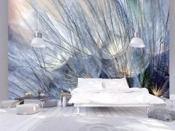 Purple Blue Dandelion Wallpaper