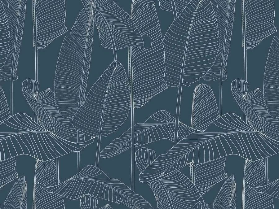 Blue Leaf Wallpaper 2 Blue Leaf Wallpaper - Image 2