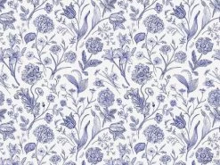Blue Toile Wallpaper 7 Blue Toile Wallpaper -Wallpaper Mural Shop Blue Toile Wallpaper AboutMurals.ca 1