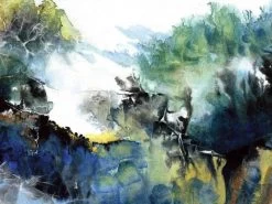 Wallpaper Mural Shop -Wallpaper Mural Shop Blue and Yellow Abstract Wallpaper About Murals