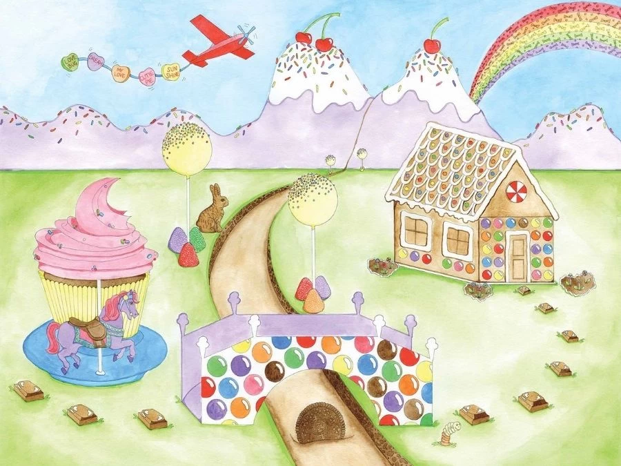 Candyland Wallpaper Mural 2 Candyland Wallpaper Mural - Image 2