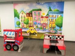 Children’s Town Wallpaper Mural 8 Children’s Town Wallpaper Mural -Wallpaper Mural Shop Childrens Town Wallpaper Mural Preschool About Murals
