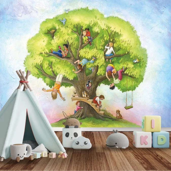 Children’s Tree Wall Mural 1 Children’s Tree Wall Mural