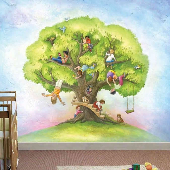 Children’s Tree Wall Mural 3 Children’s Tree Wall Mural - Image 3