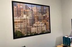 City Window View Wallpaper Of Montreal -Wallpaper Mural Shop City Window View Wallpaper Office About Murals