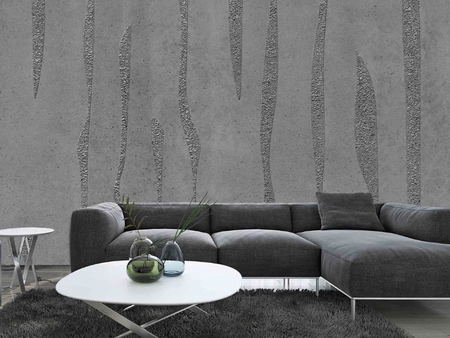 Concrete Waves Wall Mural 1 Concrete Waves Wall Mural