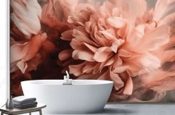 Coral Peony Wallpaper 6 Coral Peony Wallpaper -Wallpaper Mural Shop Coral Peony Wallpaper Bathroom About Murals
