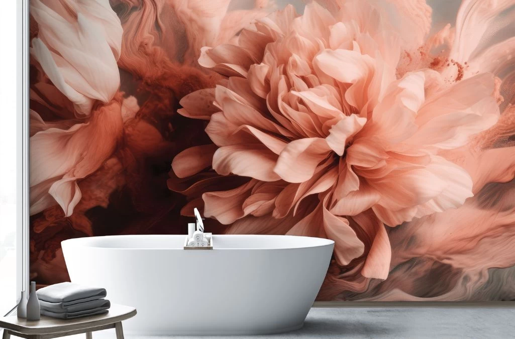 Coral Peony Wallpaper 3 Coral Peony Wallpaper - Image 3