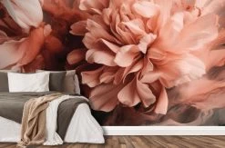 Coral Peony Wallpaper