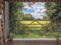 Country Fence Wallpaper