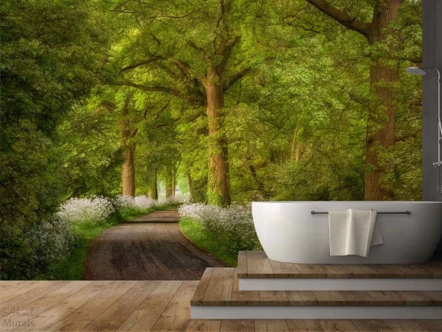 Cow Parsley Curve Wall Mural 1 Cow Parsley Curve Wall Mural