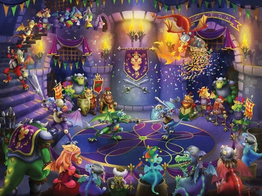 Dragon Festival Wall Mural 2 Dragon Festival Wall Mural - Image 2