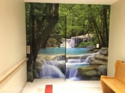 Erawan Waterfalls Wall Mural 8 Erawan Waterfalls Wall Mural -Wallpaper Mural Shop Erawan Waterfalls Thailand Wall Mural in a Hospital