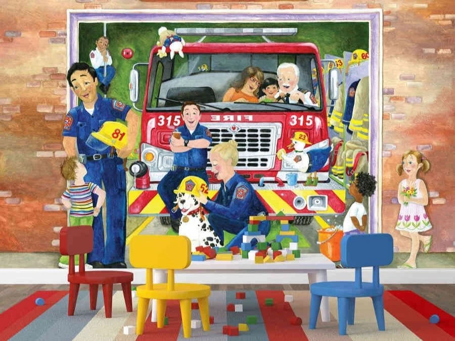 Fire Station Wall Mural 2 Fire Station Wall Mural - Image 2