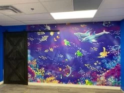 Fish Wall Mural 10 Fish Wall Mural -Wallpaper Mural Shop Fish Wall Mural Indoor Playground About Murals