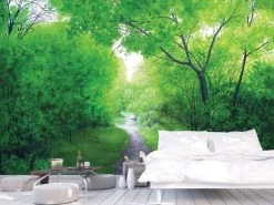 Forest Painting Wallpaper