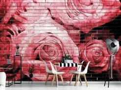 Graffiti Flower Wallpaper