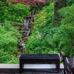 Green Waterfall Wallpaper