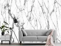 Grey And White Marble Wallpaper