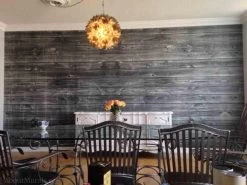 Horizontal Barn Wood Wall Mural Black And White -Wallpaper Mural Shop Horizontal Barn Wood Wall Mural Black and White Dining Room min