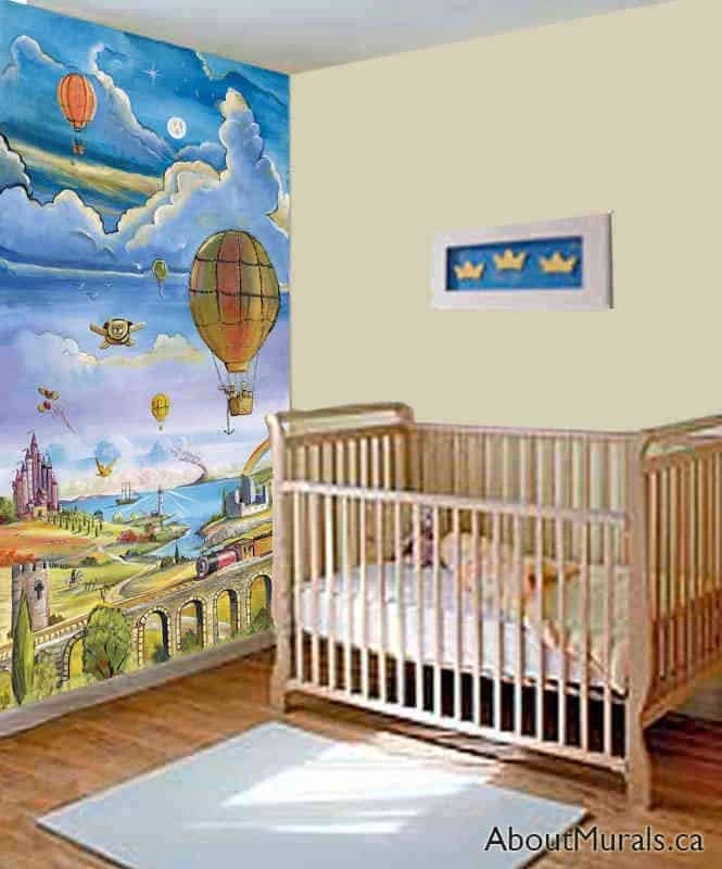 Hot Air Balloon Wall Mural 1 Hot Air Balloon Wall Mural