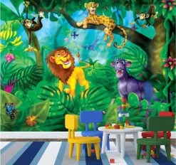 Jungle Cats Wall Mural