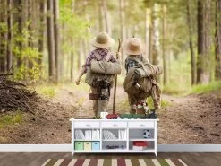 Kids Hiking Wallpaper