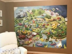 Leonard On Board Wall Mural -Wallpaper Mural Shop Leonard on Board Wall Mural Nursery About Murals