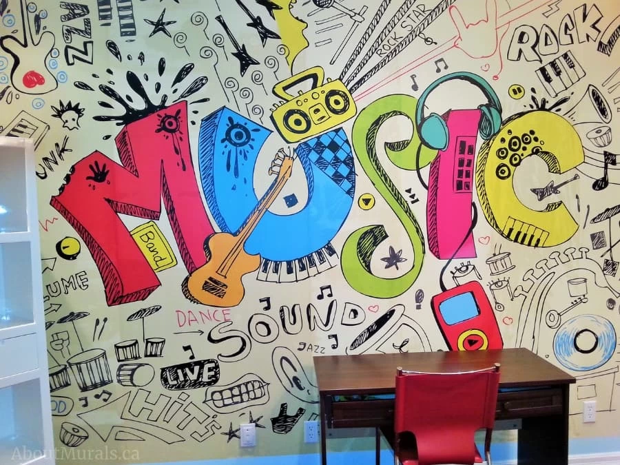 Musical Wall Mural 2 Musical Wall Mural - Image 2