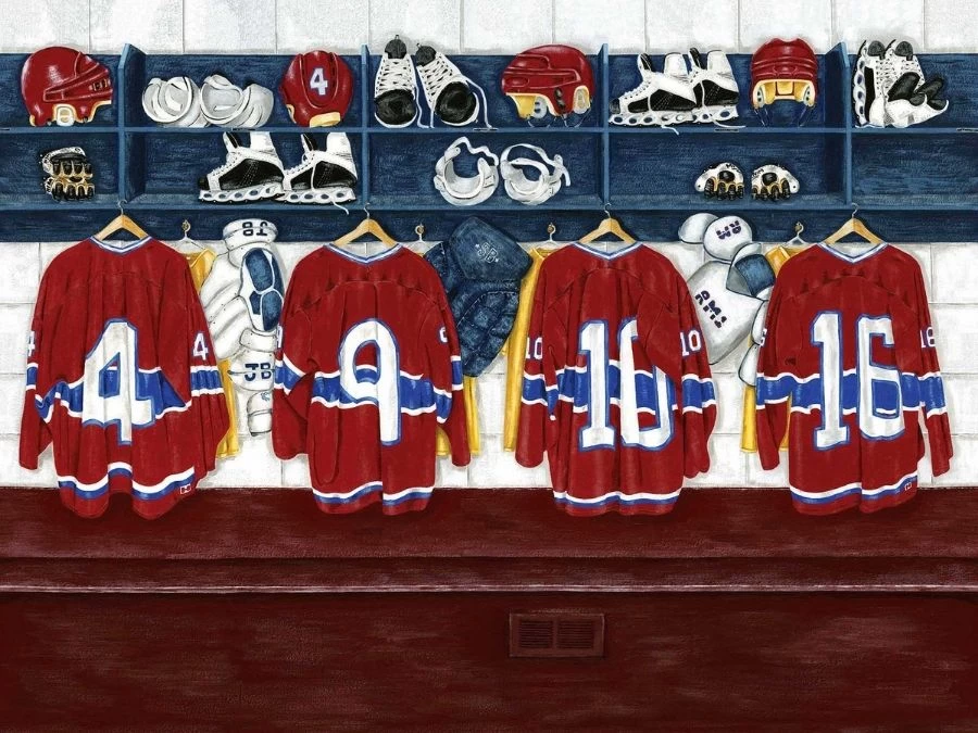 Locker Room Wall Mural 2 Locker Room Wall Mural - Image 2