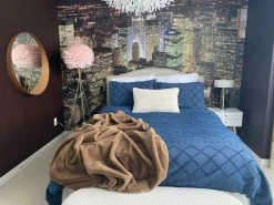 Manhattan At Night Wallpaper 9 Manhattan At Night Wallpaper -Wallpaper Mural Shop Manhattan at Night Wallpaper Dark Bedroom About Murals