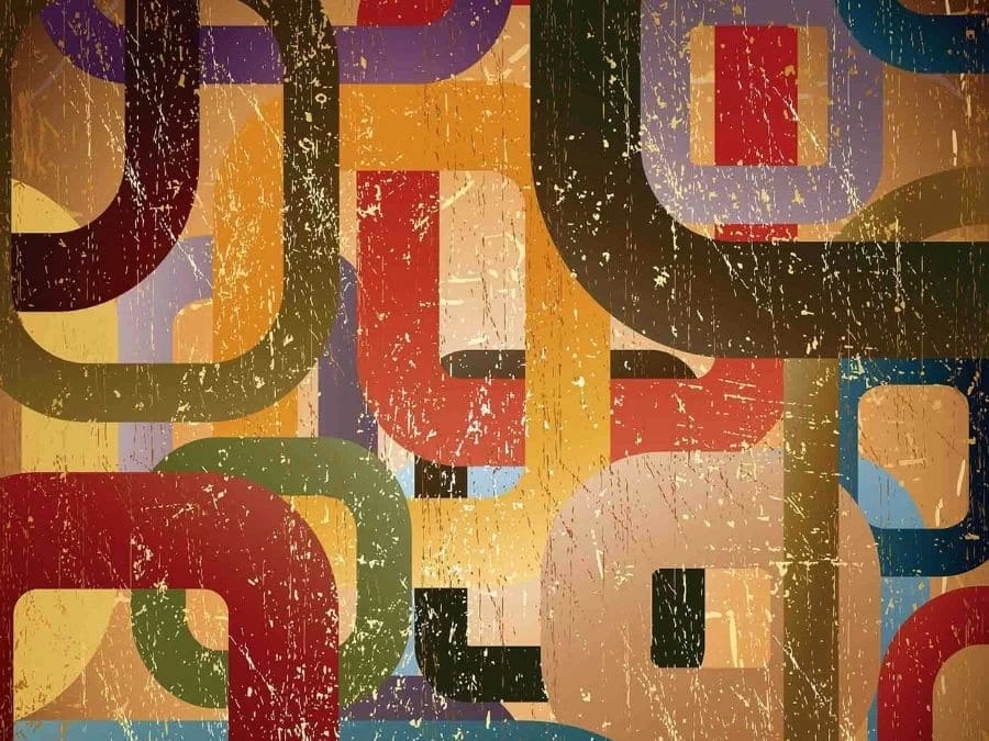 Mid Century Geometric Wallpaper 2 Mid Century Geometric Wallpaper - Image 2