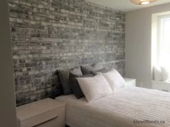 Old Brick Wall Mural Black And White -Wallpaper Mural Shop Old Brick Wall Mural Black and White 1