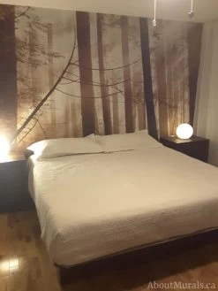 Old Forest Sepia Wall Mural 8 Old Forest Sepia Wall Mural -Wallpaper Mural Shop Old Forest Sepia Wall Mural Cream Bedroom min