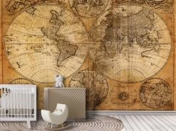 Old World Map Wallpaper