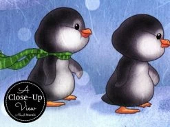 Penguin Wall Mural -Wallpaper Mural Shop Penguin Wall Mural Close up About Murals